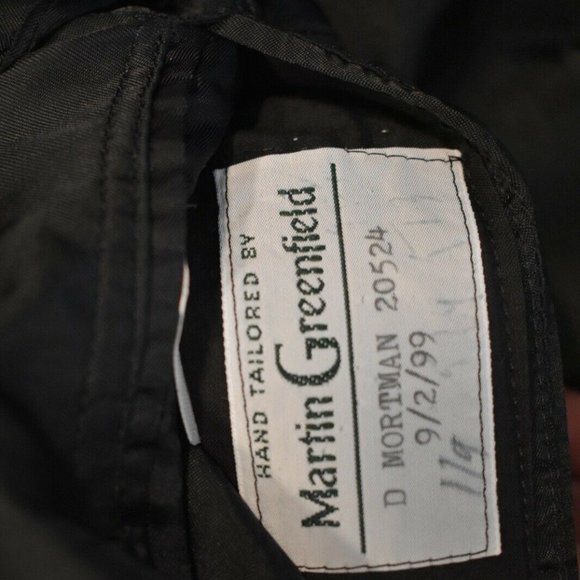 40S Martin Greenfield Hand Tailored* Black SUIT - Picture 7 of 11